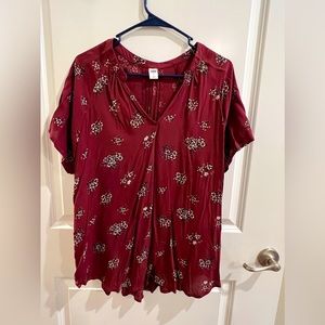 Old navy floral blouse